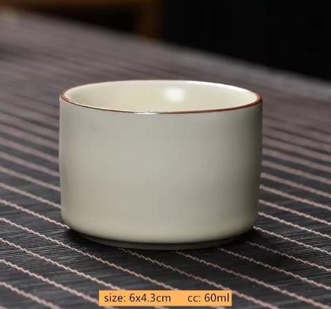 Image of Tasse à Thé en céramique de Longguan droite