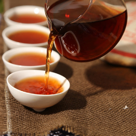 Image of Thé Puerh Menghai Chi Tse Beeng Cha shou de 20012 - 357gr