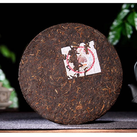 Image of Thé puerh Menghai du Yunnan Shou de 2010 - 357g