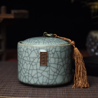 Image of Boite à thé Chinoise en porcelaine de Longquan Céladon